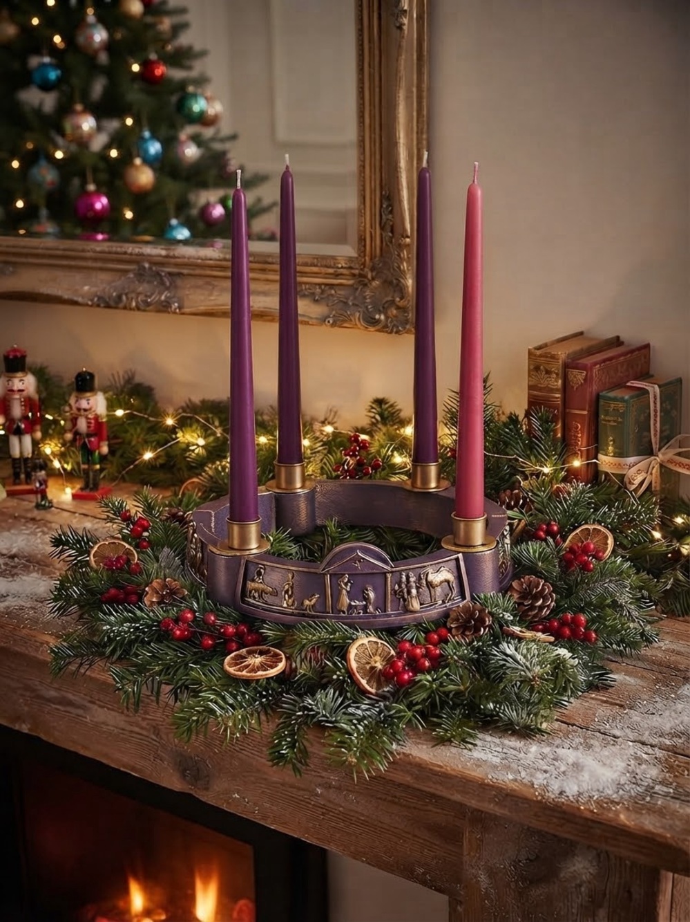 Abby Press Journey to Bethlehem Scenes Advent Wreath